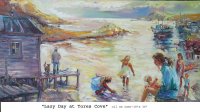 Zazy day at Tores cove, Oil on Canvas